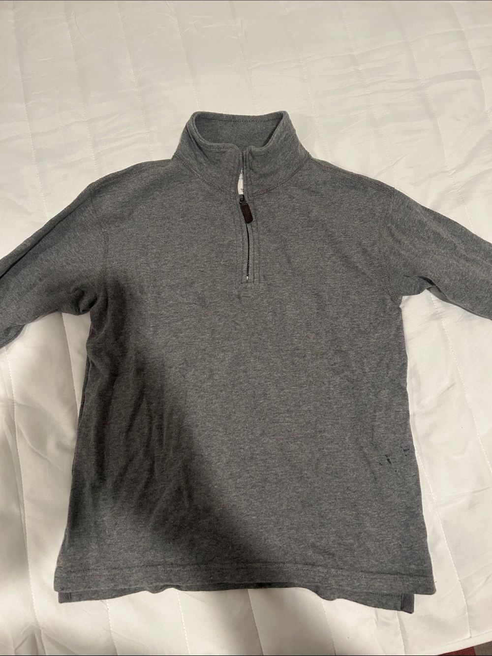 Kids Quarter-Zip Sweater - Gray
